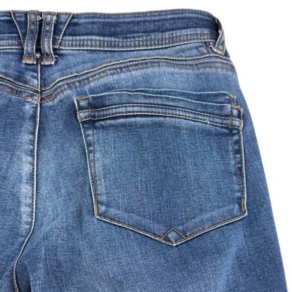 Democracy Jeans Women’s Size 10 “Ab” Technology Distressed Mid Rise Stretch - Picture 3 of 11